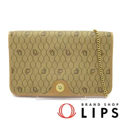 ディオール ハニカム チェーンショルダーバッグ  PVC/レザー レディース ショルダーバッグ ブラウン  美品 【中古】