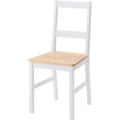 木製椅子 ホワイト×白木 カントリー家具 ダイニングチェア ナチュラル
