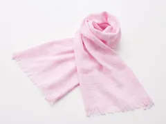 今治マフラー【オリジナル】［33］ソフトピンク　宮崎タオル (140cmx34cm 68g)  今治コットンマフラー オーガニックコットン UVカット 紫外線対策 オールシーズン