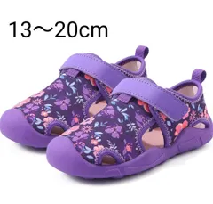 訳あり【新品】水陸両用 マリンシューズ 13､14､15､16､17､18､19､20㎝ パープル 女の子 サンダル