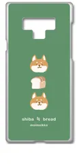 【新品未使用】Galaxy Note9 SC-01L/SCV40 ギャラクシーノート9 クリア ハードケース (柴犬と食パン(縦)) しば 犬 動物 オシャレ かわいい 可愛い cl-sc01l-338