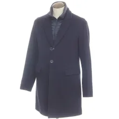 【中古】ヘルノ Herno ウールナイロン 中綿 チェスターフィールドコート ネイビー【サイズ50】【メンズ】のサムネイル