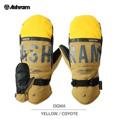 ASHRAM アシュラム グローブ スノーボード スキー 手袋 ミトン DGMA ドグマ yellow coyote イエロー