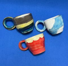 【未使用】やちむん☆山城尚子☆山城窯☆７寸皿☆ゴーヤ柄☆ 新品・未使用】やちむん ゴーヤ柄 7寸・6寸皿セット 山城窯 山城