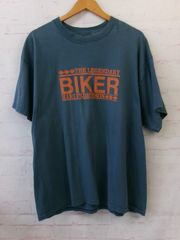 【中古】HARLEY DAVIDSON ﾊｰﾚｰﾀﾞﾋﾞｯﾄﾞｿﾝ ﾌﾟﾘﾝﾄTｼｬﾂ 半袖 ｸﾙｰﾈｯｸ US古着 ﾌﾞﾙｰ XL 991865157