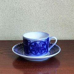グスタフスベリ/ブロー ヒュサール コーヒーカップ＆ソーサーと180mm 