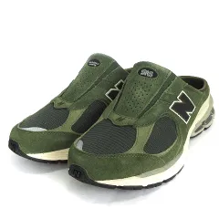 ニューバランス NEW BALANCE タグ付き SNEAKERSNSTUFF ミュール スニーカー ローカット スエード M2002RMS オリーブ US9.5 27.5cm 靴のサムネイル
