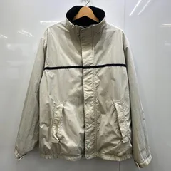 NAUTICA ノーティカ リバーシブル ジャケット セーリングジャケット フリース フード収納 アウター ビッグサイズ オーバーサイズ ベトナム製 Lサイズ ネイビー オフホワイト