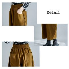 ワイドパンツ 新作 パンツ 九分丈  レディースファッション 体型カバー 秋冬 ロングパンツ ズボン 韓国ファッション