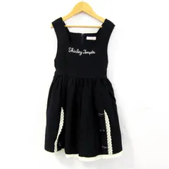シャーリーテンプル ワンピース ジャンパースカート ウール ブランドトップス キッズ 女の子用 120サイズ ネイビー ShirleyTemple 【中古】