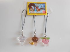 ♯Jhg20OTおさわり探偵なめこんふんふクリアストラップ2人気3種