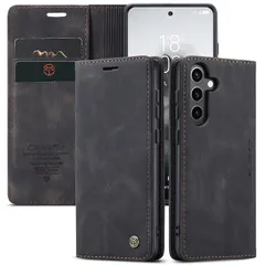 Galaxy S25 ケース 手帳型 Samsung ギャラクシー S25 / SC-51F / SCG31 用 カバー OURJOY スマホケース 財布型 カード収納 横開き レザー TPU 耐衝撃 携帯カバー 横置き機能 マグネット式 おしゃれ・ブラッ 0