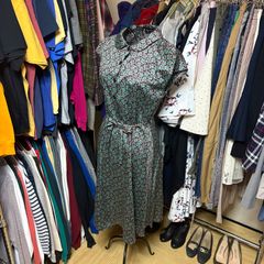 【未使用】agnes b. アニエスベー  総柄ワンピース サイズ36 タグ付 個性派 685IY33