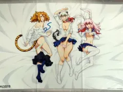 【中古】タペストリー 瞳(ラーテル)＆獲座(チータ)＆初(ラビ) アニメ描き下ろしB1タペストリー 「Blu-ray キリングバイツ とらのあな限定版 第4巻」 購入特典
