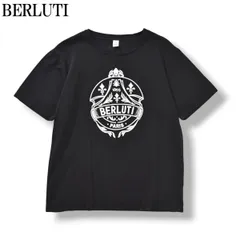 【BERLUTI】刺繍 ロゴ 半袖Tシャツ ホワイト/ブラック R23JRS84-002_small-embroidered