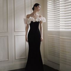 パーティードレス ロングドレスマーメイドドレス  演奏会用  結婚式 ワンピース レディース ドレス ステージドレス フォーマルドレス  大人 ピアノ 発表会  マキシ丈 20代30代40代 大きいサイズ 成人式  mingmei07