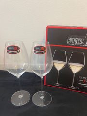 【新品・未使用】RIEDEL リーデル VERITAS シャンパン ワイングラス 2脚セット 箱・冊子付き ドイツ製