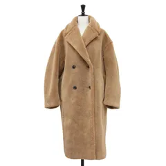 LE CIEL BLEU ルシェルブルー コート キャメル サイズ:36(S) | フェイク ムートン ビッグ コート | Faux Shearling Big Coat | ロング ダブル ボア | アウター ジャケット 上着【レディース】【中古】のサムネイル