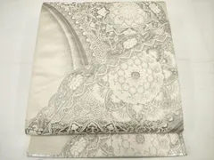 5k2279 袋帯　絹　唐織　正倉院文様　華文　ピンク　銀色　紫　白　花柄　和装 5k2279 袋帯 絹 唐織 正倉院文様 華文 ピンク 銀色 紫 白 花柄 和装