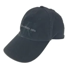 Calvin Klein Jeans カルバンクラインジーンズ ONESIZE  キャップ  ブラック デニム ロゴ刺繍 コットン レディース　240001125192