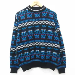 L/古着 マックレガー 長袖 セーター メンズ 90s モックネック ハイネック 黒他 ブラック 24oct18 中古 ニット トップス