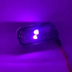 セール デコトラ屋 正規品 24V専用 角型マーカー サイドマーカー用 BA9S LED バルブ 球 高輝度 隋円型 タイプB 50個SET