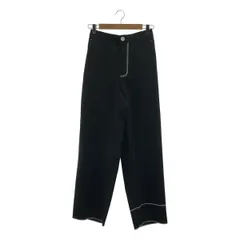 ⭐️新品未使用 soduk スドーク　ニットパンツ パンツ soduk/スドーク/colored stitch slit knit trousers