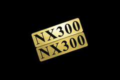 EEE-916-1 NX300 金黒 アクリル2層 ステッカー レクサス Fスポーツ FRD モデリスタ WALD カスタム 前期 後期 2枚1セット