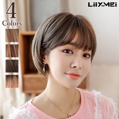 かわいい　まんまるボブ　レイヤー入りストレート　ショート