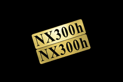 EEE-917-1 NX300h 金黒 アクリル2層 ステッカー レクサス Fスポーツ FRD モデリスタ WALD カスタム 前期 後期 2枚1セット