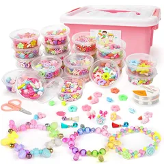 おもちゃ 女の子 誕生日 プレゼント ランキング DIY材料 2000個 ビーズ 手作り メイキングトイ 女の子 ギフト 記念日 クリスマス ハンドメイド ネックレス ブレスレット おもちゃ