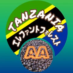 タンザニア ンゴロンゴロ エレファント フォレスト AA★スペシャリティコーヒー　100g入り★タンザニア珈琲豆★自家焙煎コーヒー豆★深煎りコーヒー★エムリバーサイドコーヒー