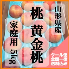【クール便】山形県産 黄金桃 もも 5kg 家庭用