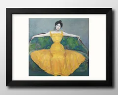 11183マクシミリアン クルツヴァイル Dame in Gelb A3 サイズ ポスター アート おしゃれ 絵画 インテリア 北欧 イラスト マット紙 艶消し アートパネル 額 フレーム デザイン 壁掛け ギフト 新築祝い ディスプレイ 