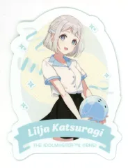 【中古】シール・ステッカー 葛城リーリヤ 「学園アイドルマスター×ROUND1 描き下ろし ボウリングシャツver. トレーディングダイカットステッカー」
