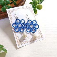 女子力UPピアス(イヤリング)青