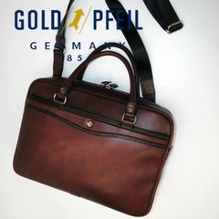 ブリーフ メンズ 本革 日本製 ゴールドファイル GOLD PFEIL ビジネス セカンドバッグ　A4サイズ 牛革 901513