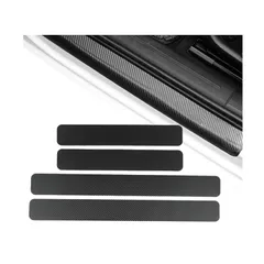 【特売】【4PCS】 トヨタ アクア NHP10 2011~2021/ トヨタ プリウス 50系 40系 30系 サイドステップガード ドアガード プロテクター ステッカー カバー スカッフプレート 車用ドアモール サイドモール 汚れ防止 傷防止 車種専用設計