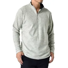 トレーナー 《07杢ライトグレー》 新品 未使用 カチオンフリース スウェット ハーフジップ マイクロフリース【H4L】【ゆうパケット】 ファッション