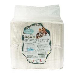 VIG∞R（ビゴア）お手入れ簡単 爬虫類用 使い捨て ペットシーツ トイレシーツ 床材 マット 白 しっかり吸収 (Sサイズ)