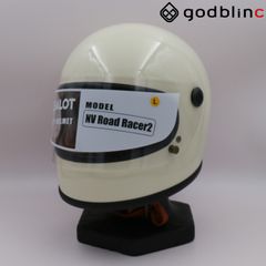ZEALOT　NVロードレーサー2　CARBON HYBRID WHITE/BROWN　Lサイズ　NVC0016　フルフェイスヘルメット