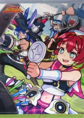 【中古】タペストリー 集合 描き下ろしB2タペストリー 「PS5/Switchソフト 届けろ!戦え!カラミティエンジェルズ 配達ギルド特製お届けパック」 ソフマップ購入特典