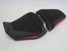 CB650R CBR650R cb650r cbr650r 2024 以降 フロント＆リア シート 本体あり ストライプ 赤Xカーボン調