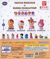 【中古】紙製品 ガチャ台紙 「クレヨンしんちゃん×サンリオキャラクターズ ならぶんです。」