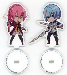 【中古】アクリルスタンド・アクリルパネル ユウナ・クロフォード&クルト・ヴァンダール オリジナルSD アクリルフィギュアセット 「PS4ソフト 英雄伝説 閃の軌跡IV スーパープライス」 ファルコムショップ購入特典