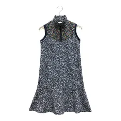 中古 レディース アールエルエックス ラルフローレン RLX RALPH LAUREN ワンピース XS 紺 花柄 ノースリーブ