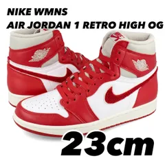 NIKE WMNS AIR JORDAN 1 RETRO HIGH OG ナイキ ウィメンズ エア ジョーダン 1 レトロ ハイ OG LIGHT IRON ORE/VARSITY RED DJ4891-061 23cmのサムネイル