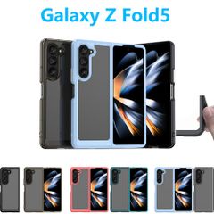 Galaxy Z Fold 5 ケース TPU 透明 保護ケース ハードケース 耐衝撃 吸収 ストラップホール シリコン ギャラクシーZフォールド5 専用 軽量 ソフトケース TPUスマホカバー SC-55D SCG22  シンプル ビジネス 無地