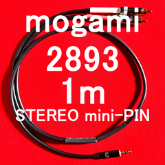 mogami 2893 PC,タブレット,スマートフォン用途他 Stereo mini ⇔ RCA PIN LR 1m