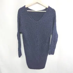 ◇ BALLSEY ボールジィ 長袖 ひざ丈 ワンピース サイズF ネイビー レディース E  【1407180057982】